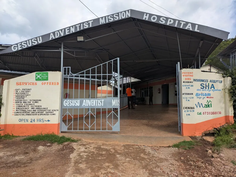 Gesusu Adventist Mission Hospital entrance gate and visiting hours